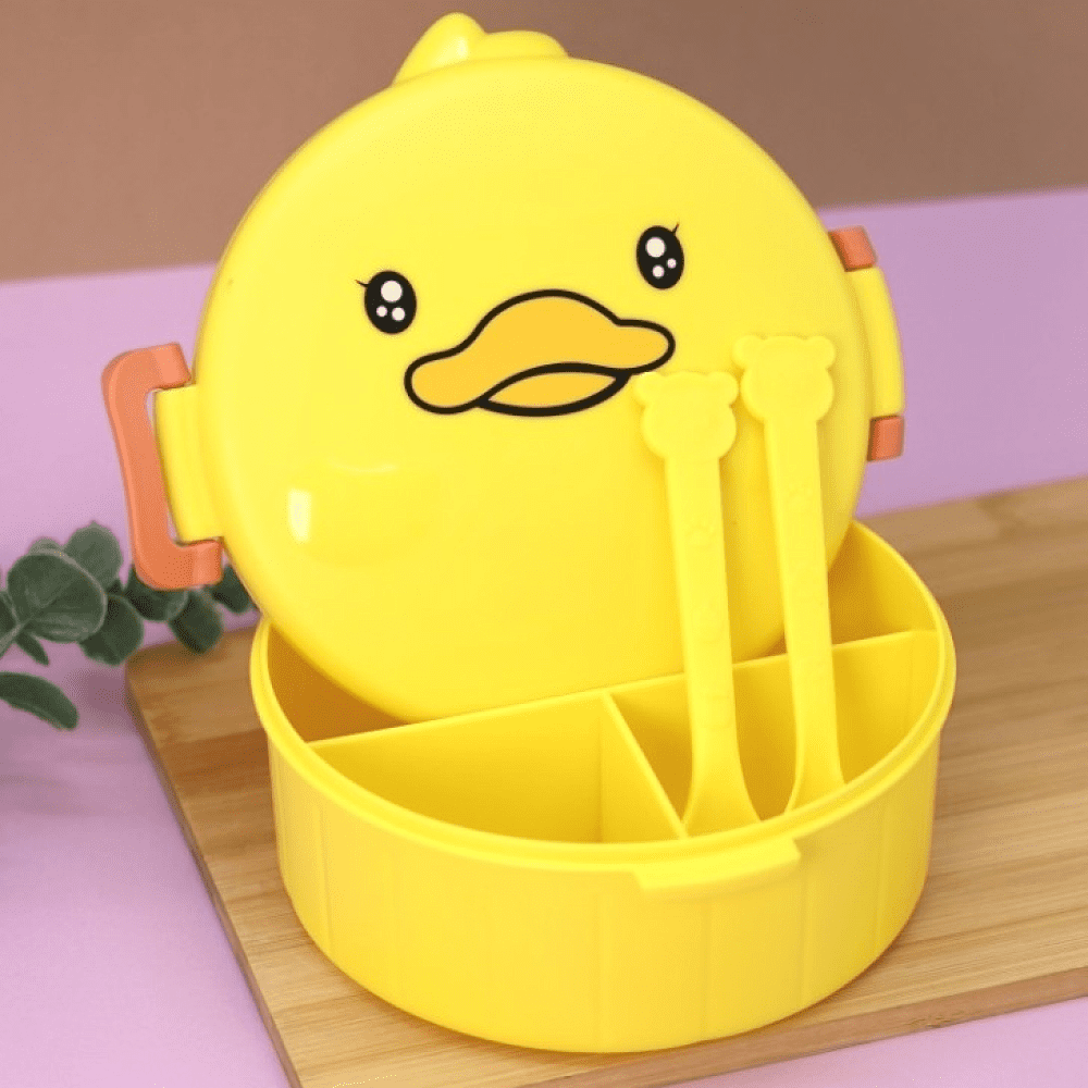 Контейнер для еды "Duck", пластик, желтый - 4