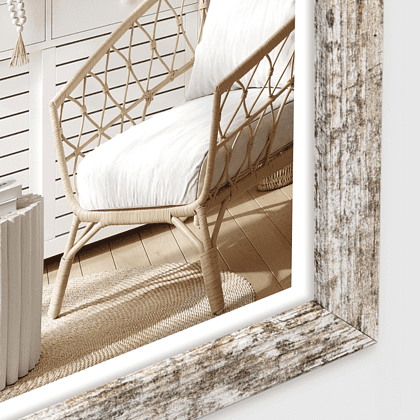 Фоторамка "Vivan 6", 21х29.7 см, дерево со стеклом, коричневый, белый - 4