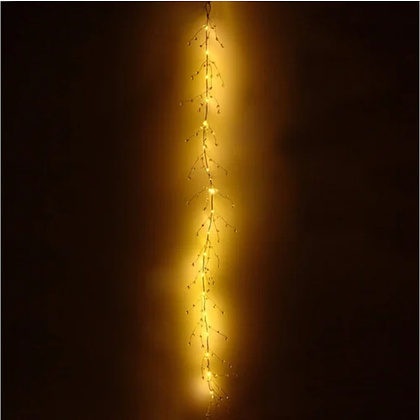 Гирлянда LED "Сверкающие хрусталики", теплый белый - 6