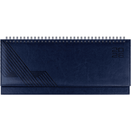 Планинг датированный "Сафир", 310х130 мм, 64 листа, синий, 2026