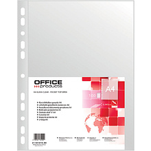 Файл (папка-карман) "Office products", A4, 100 шт, 45 мкм, прозрачный