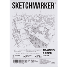 Калька "Sketchmarker" в папке, А4, 90 г/м, 100 листов