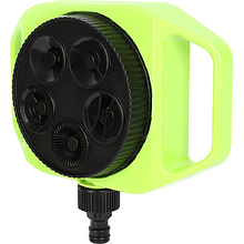 Дождеватель-разбрызгиватель Deli GS EDL581300, 3/4", 5 функций, круговой, ударопрочный пластик, черный, зеленый
