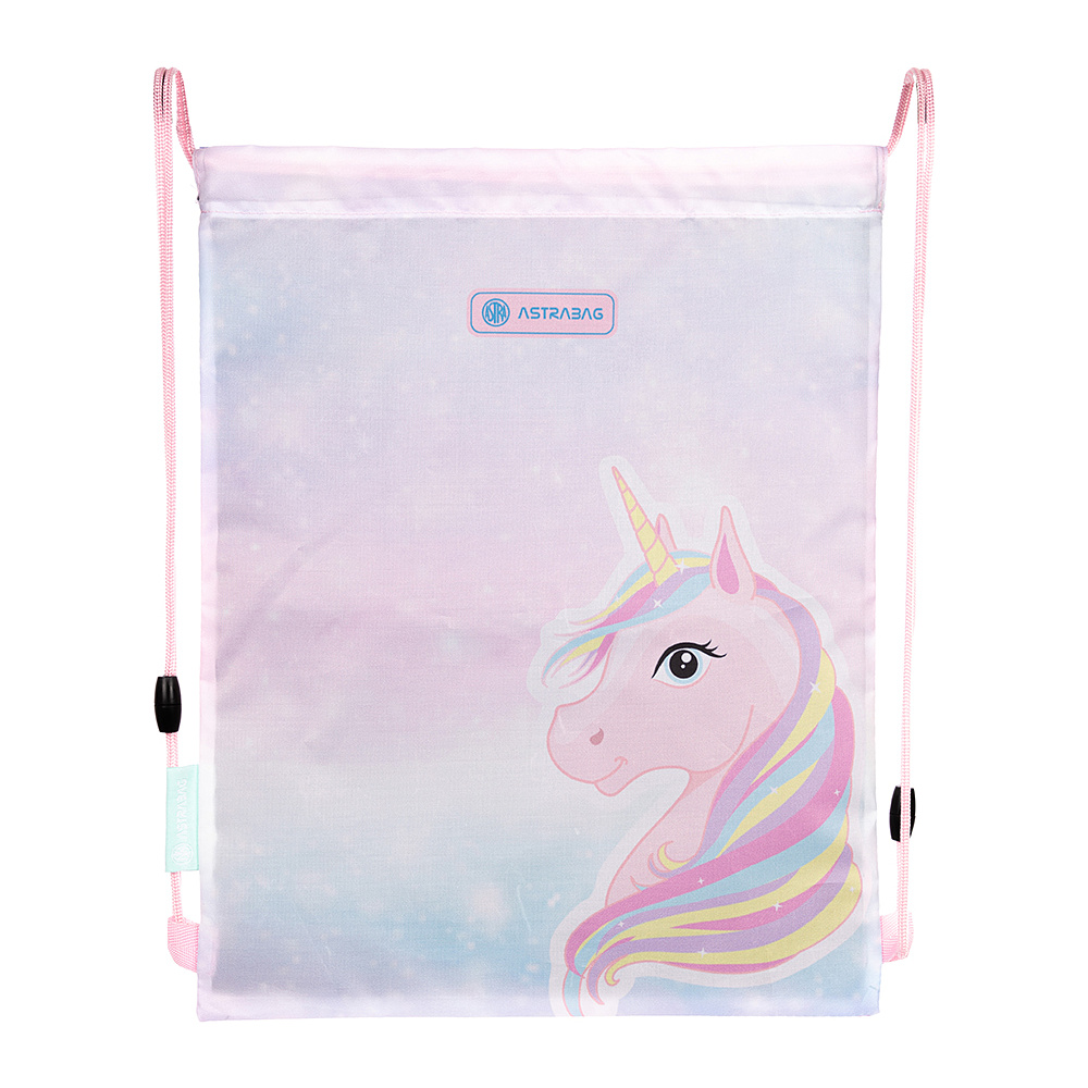 Мешок для обуви "Fairy unicorn", 44x33 см, розовый