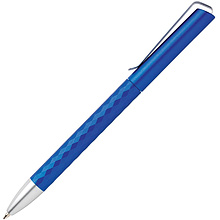 Ручка шариковая автоматическая Xindao "X3.1", 1.0 мм, синий, серебристый, стерж. синий