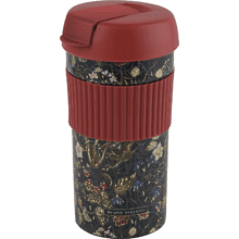 Кружка термическая "Flora. Лесные ягоды", металл, 500 мл, черный, красный