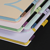 Блокнот "Doodle green paper", А5, 96 листов, розовый, срез зеленый - 7