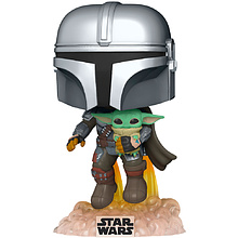 Фигурка Funko POP! Bobble Star Wars Mandalorian Mandalorian with The Child 50959