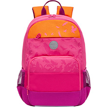 Рюкзак школьный "Grizzly", розовый, оранжевый