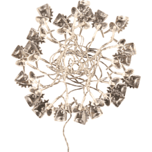 Гирлянда электрическая LED "Нить" с насадками "Единорог", 5 м, тепло-белый