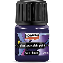 Краски для стекла и керамики "Pentart Glass&Porcelain", 30 мл, фиолетовый