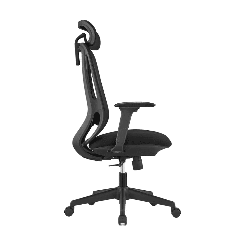 Кресло для руководителя SitZone U-090A, сетка, ткань, пластик, черный - 3