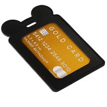 Чехол для бейджа "Gold card", черный