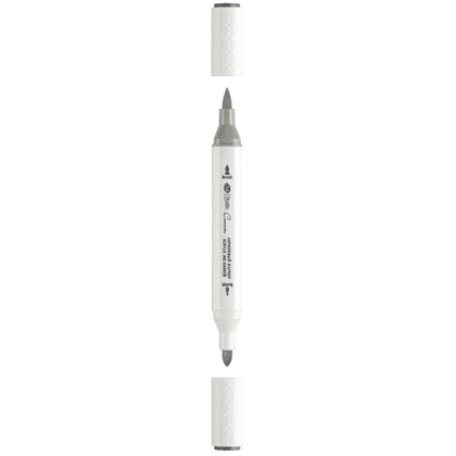 Маркер акриловый "Сонет", двусторонний, серый темный