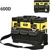 Сумка для инструментов Deli YS EDL586112, 14 карманов, 350х200х290 мм, ткань Oxford, черный, желтый - 2