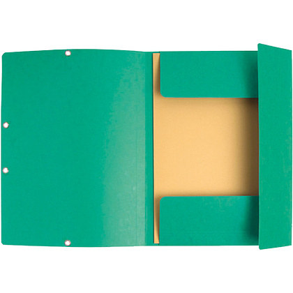 Папка на резинках "Manila", A4, 15 мм, картон, зеленый - 2