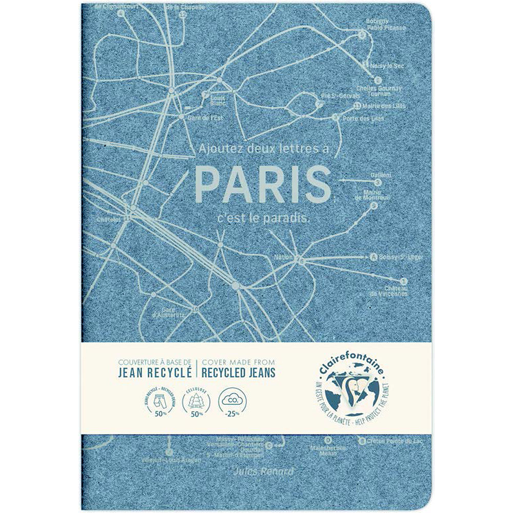 Блокнот "Jeans métro", A4, 48 листов, линейка, ассорти