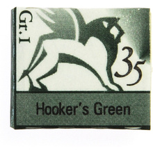 Краски акварельные "Renesans", 35 зеленый Хукера, кювета