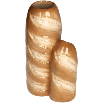 Ваза керамическая "Baguette", 14.8х11х25.5 см, коричневый
