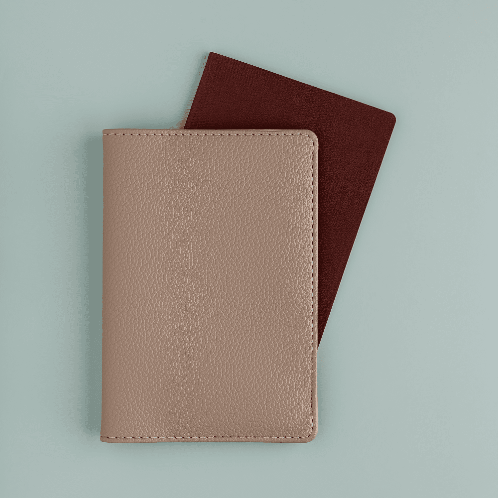 Обложка для паспорта "Бежевая", кожзам - 6