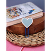 Закладка-скрепка для книг "Tiffany Heart", 50x10 мм, синий - 5