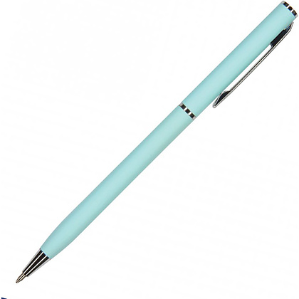 Ручка шариковая автоматическая "Palermo", 0.7 мм, нежно-голубой, серебристый, стерж. синий