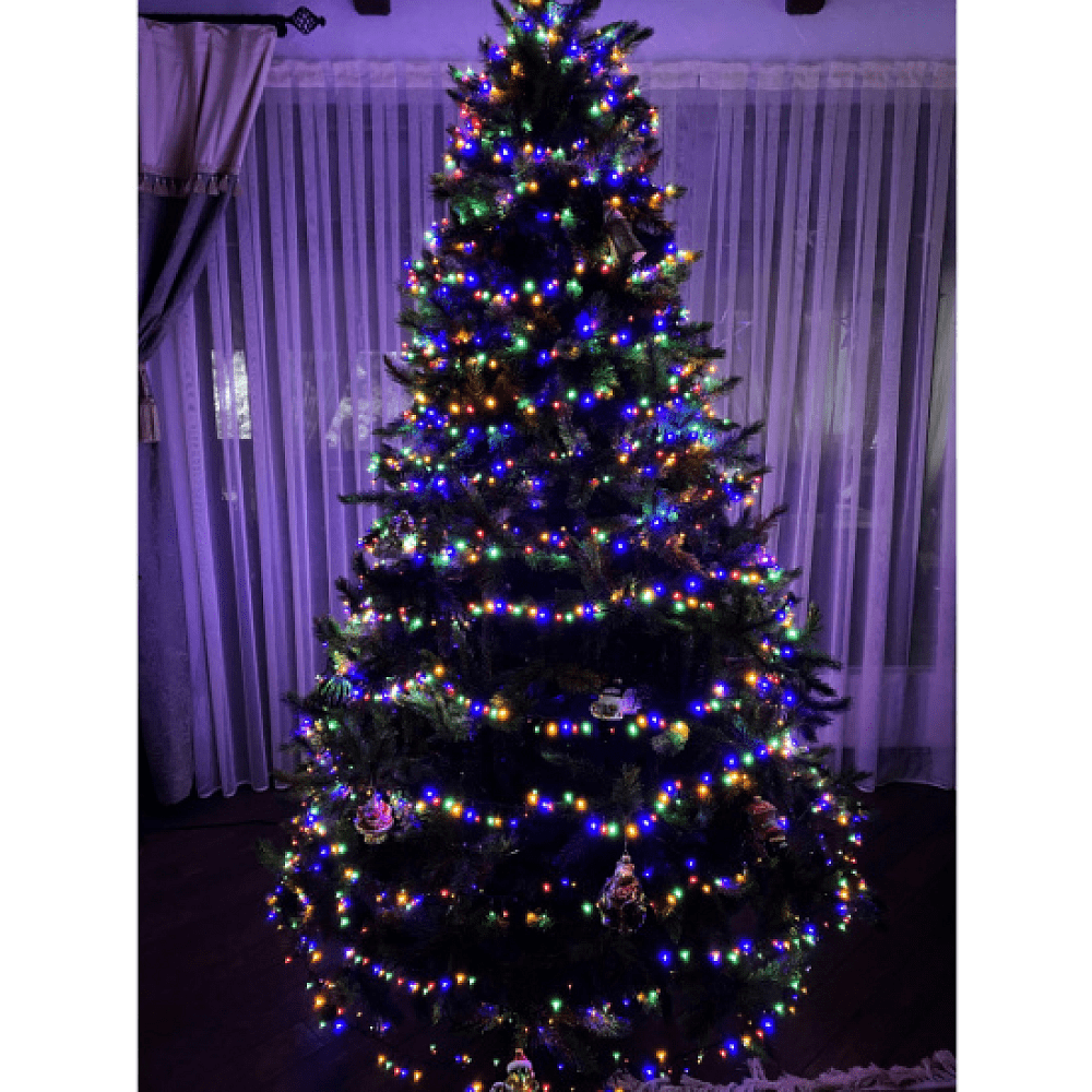 Гирлянда электрическая LED "Нить", 9 м, мультиколор - 3