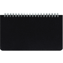 Планер недатированный "Бьянчини", 190х110 мм, 68 листов, черный