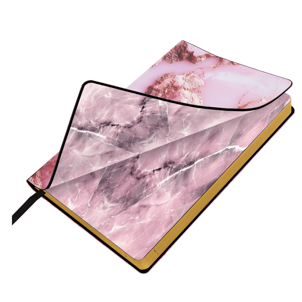 Ежедневник датированный "Vista. Pink marble", А5, 336 страниц, розовый, золотой, 2026 - 2