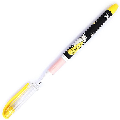 Ручка гелевая "Bunny", 0.5 мм, желтый, разноцветный, стерж. синий