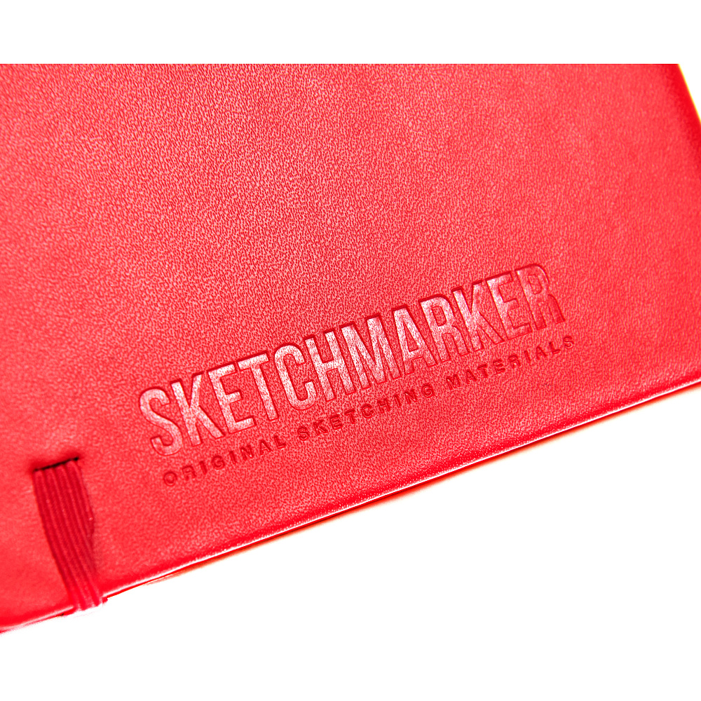 Скетчбук "Sketchmarker. Цiшыня", 80 листов, нелинованный, красный - 9