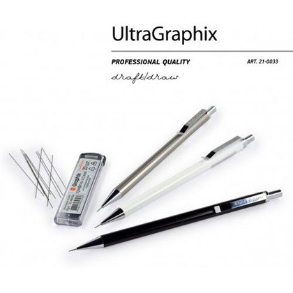 Карандаш автоматический "UltraGraphix", 0.3 мм, с ластиком, ассорти - 3