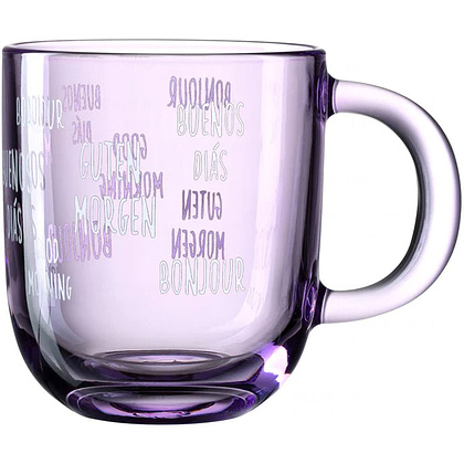 Кружка "Ostuni", стекло, 400 мл, фиолетовый