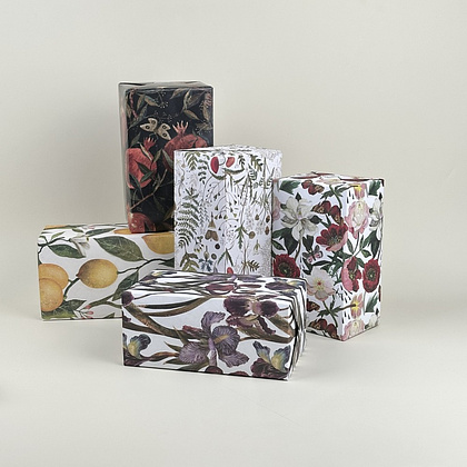 Бумага декоративная в рулоне "Flora. Гранат", 1х0,7 м - 6