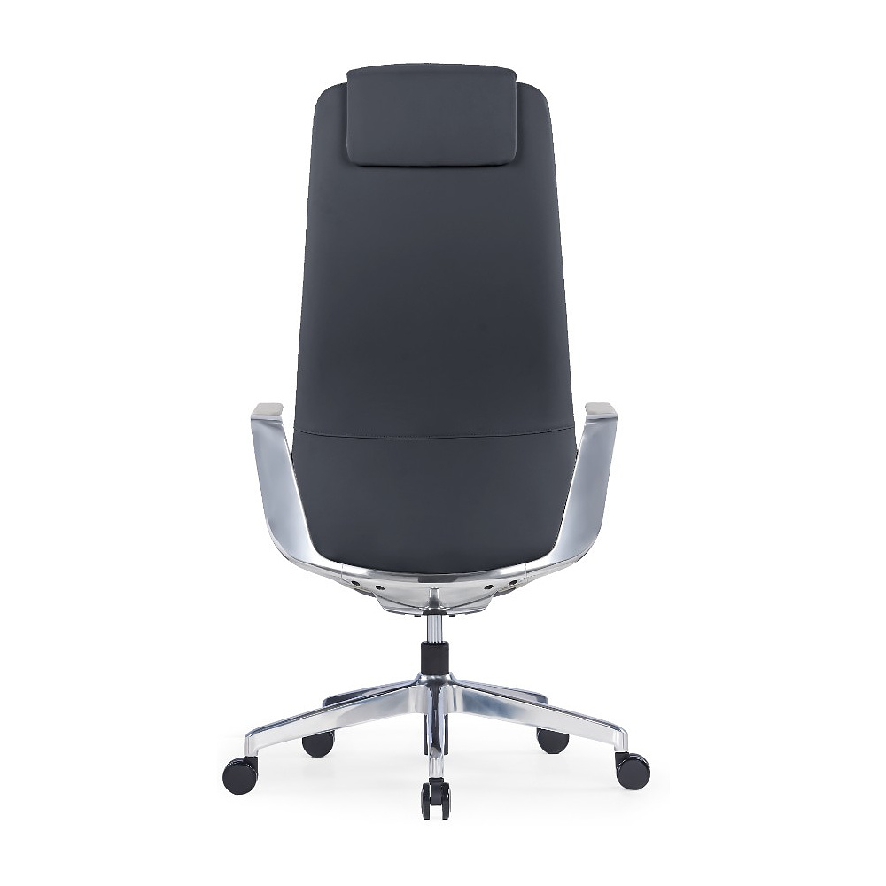 Кресло компьютерное SitZone CH-515A, кожа, алюминий, черный - 5