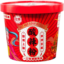 Лапша быстрого приготовления стеклянная по-Сичуаньски с арахисом, 130 гр 