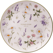 Тарелка керамическая "Flower story", 26 см, белый