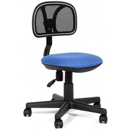 Кресло для персонала "CHAIRMAN 250", ткань, сетка, пластик, синий
