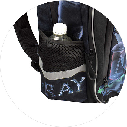 Рюкзак молодежный Феникс+ "Рентген"с уплотненной спинкой, черный - 4