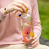 Бутылка для воды "Apricot Flower", стекло, 750 мл, прозрачный, желтый - 4