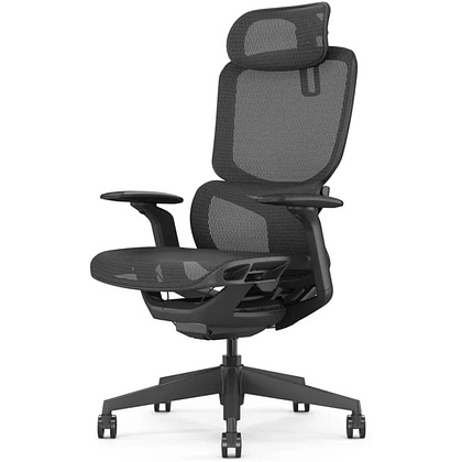 Кресло компьютерное SitZone E-JX-001А, сетка, пластик, черный - 7