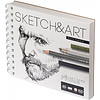 Скетчбук "Sketch&Art", 18x15.5 см, 60 г/м2, 100 листов - 2