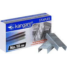 Скобы "Kangaro", №10, 1000 шт,  металлик