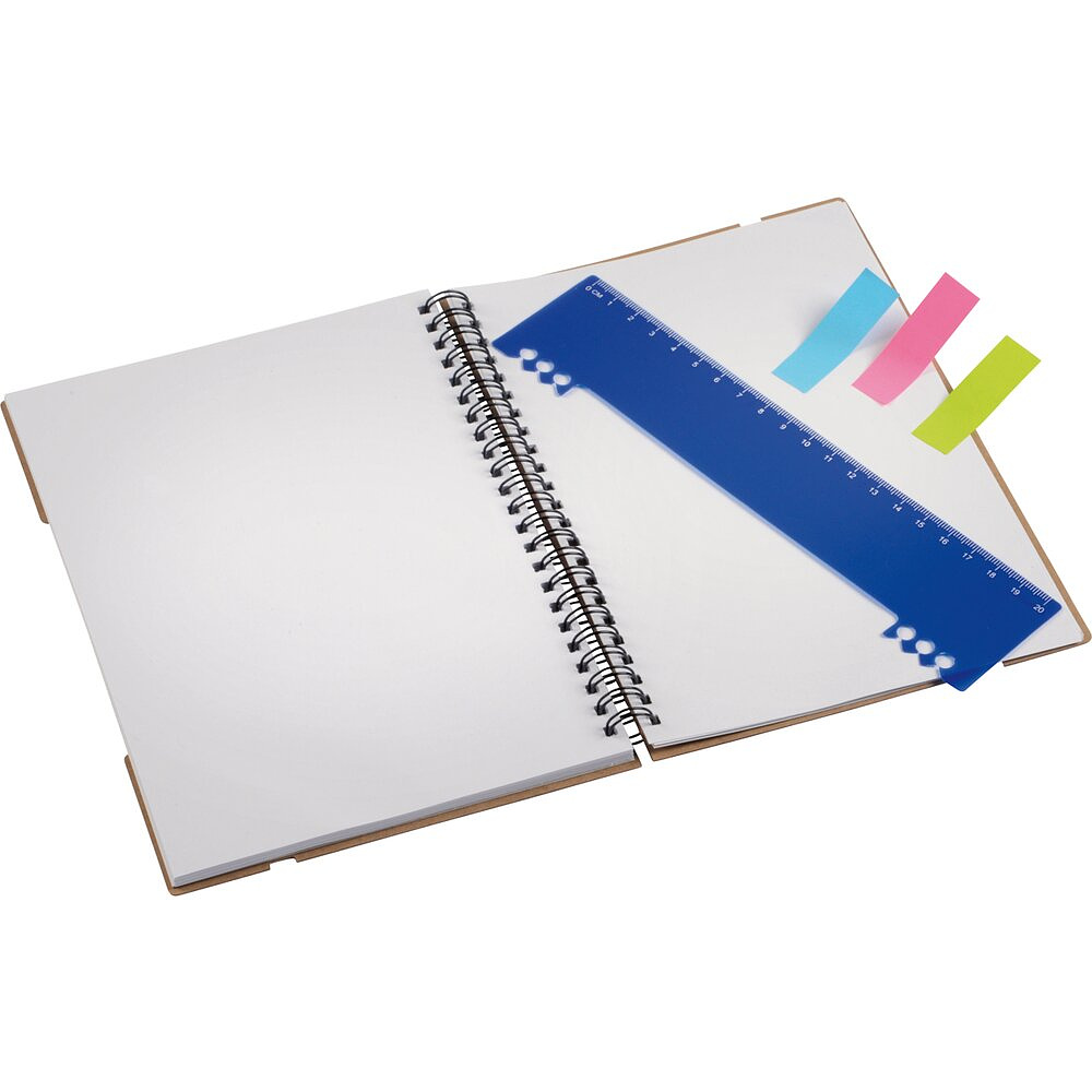 Блокнот с бумагой для заметок "Rulerz", А5, 70 листов, нелинованный, светло-коричневый, синий - 2