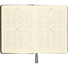 Ежедневник недатированный "FIORENZO Pastel soft touch", A5, 168 листов, черный, срез розовый - 6