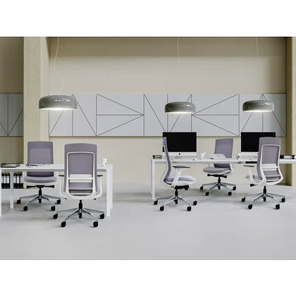 Кресло компьютерное SitZone E-VL002B, сетка, ткань, пластик, черный - 16