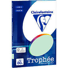 Бумага цветная "Trophée", А4, 100 листов, 80 г/м2, зеленый