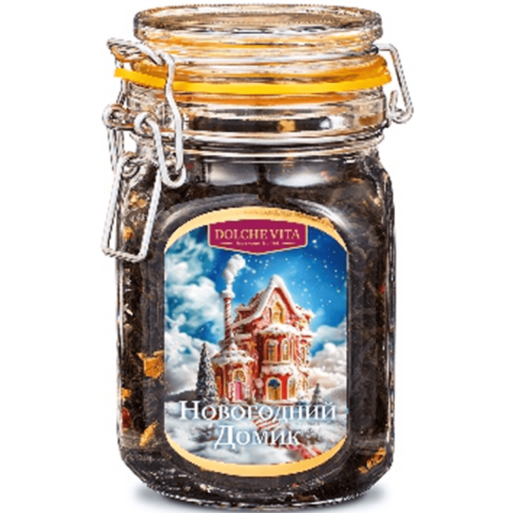 Чай Dolche vita "Новогодний домик", 125 гр., черный
