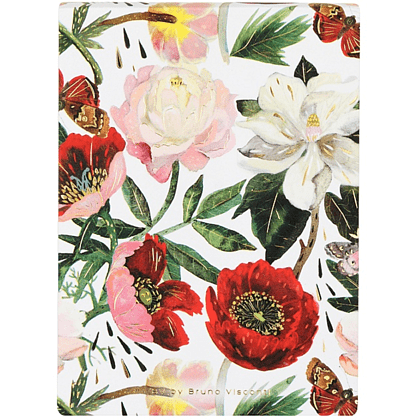 Блокнот "Flora. Пионы", A6, 250 листов, нелинейный, склейка сверху, белый, розовый - 2