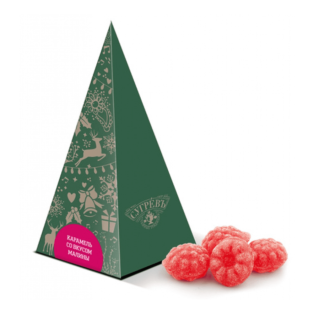 Карамель леденцовая "Елка с малиновым монпансье", 50 г